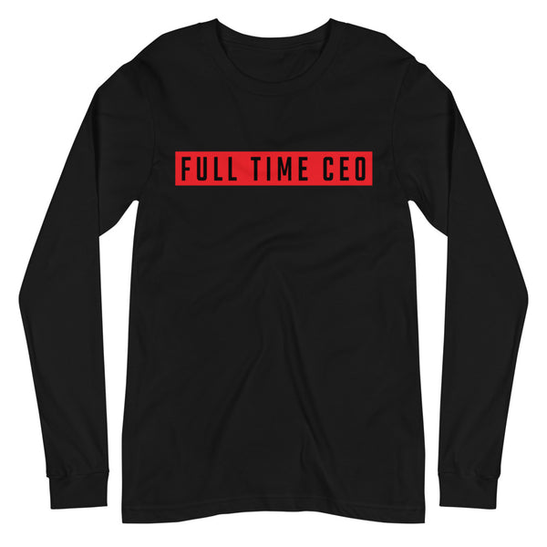 FTCEO Long Sleeve Shirt Unisex - (Black & Red)