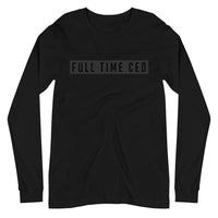 FTCEO Long Sleeve Shirt Unisex - (Black On Black)