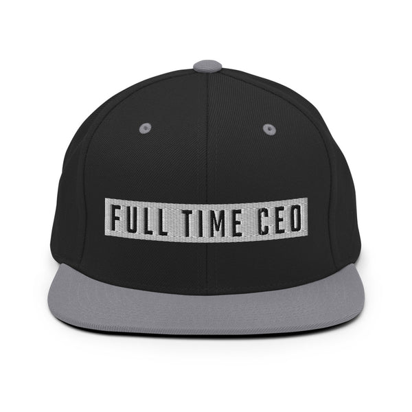 FTCEO Snapback Hat (Black/Silver/White)
