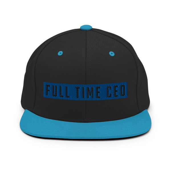 FTCEO Snapback Hat (Black & Blue)