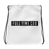 FTCEO Drawstring Bag (White & Black)