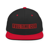 FTCEO Snapback Hat (Black & Red)