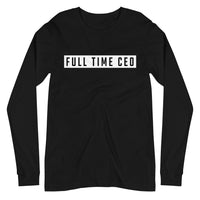 FTCEO Long Sleeve Shirt Unisex - (Black & White)